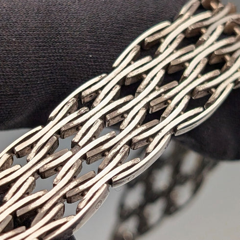 1976 年英國復古純銀門手鍊 27 克 LC