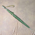 Vintage British small umbrella with plastic handle, green, 63cm, St Michael