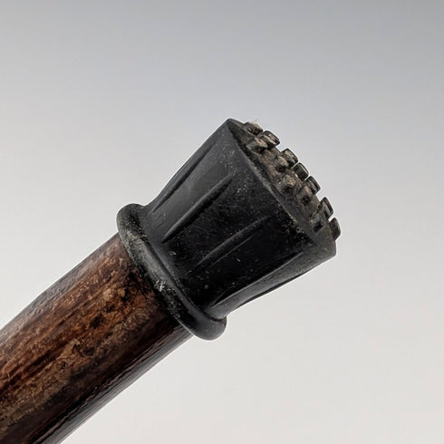 ヴィンテージ ブラウンシャフト ラビットヘッドハンドル ステッキ 杖 110cm