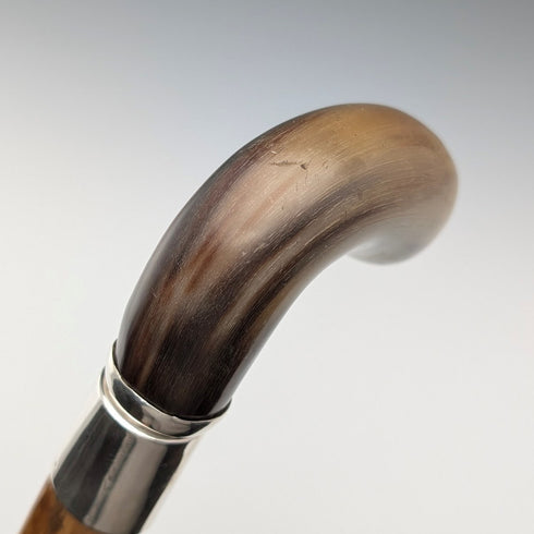 復古喇叭短柄純銀裝飾手杖 85 厘米