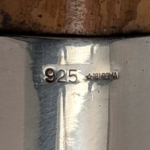 復古喇叭短柄純銀裝飾手杖 85 厘米