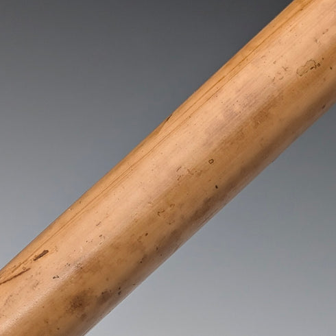 ヴィンテージ ホーンクロップハンドル 純銀装飾 ステッキ 杖 85cm