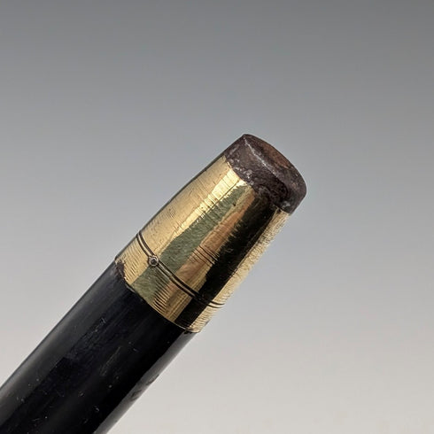 1937年 英国ヴィンテージ 紳士用 曲がりハンドル 純銀装飾 ステッキ 杖 93cm Kendall&Sons