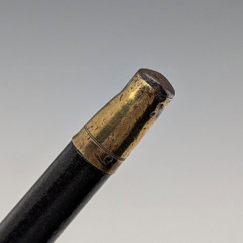 1913年 英国アンティーク 紳士用 曲がりハンドル 純銀装飾 ステッキ 杖 92cm J Howell&Co Ltd