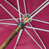 Vintage British ladies umbrella with gold-plated enamel handle, purple, 86cm