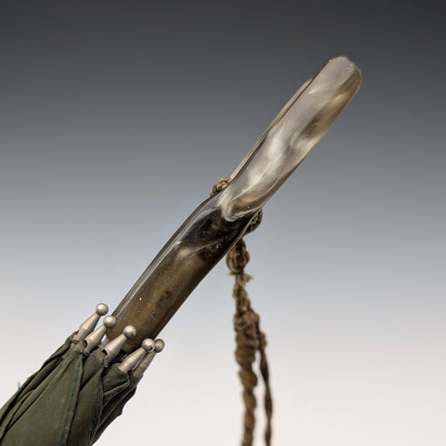 英国ヴィンテージ 小型アンブレラ 樹脂製ハンドル グリーン 63cm St Michael