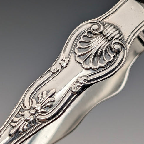 1827年 英国アンティーク 純銀製シュガートング 64g WC