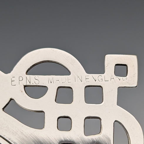 英国ヴィンテージ シルバープレート製ティーストレーナー