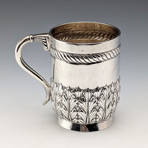 1894年 英国アンティーク 純銀製 マグカップ 141g Josiah Williams & Co