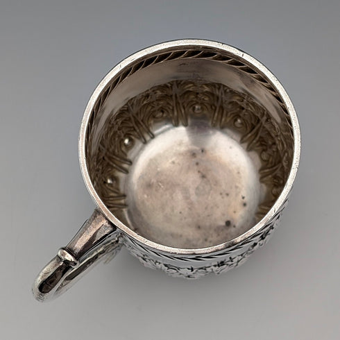 1894年 英国アンティーク 純銀製 マグカップ 141g Josiah Williams & Co