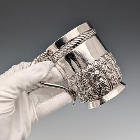 1894年 英国アンティーク 純銀製 マグカップ 141g Josiah Williams & Co