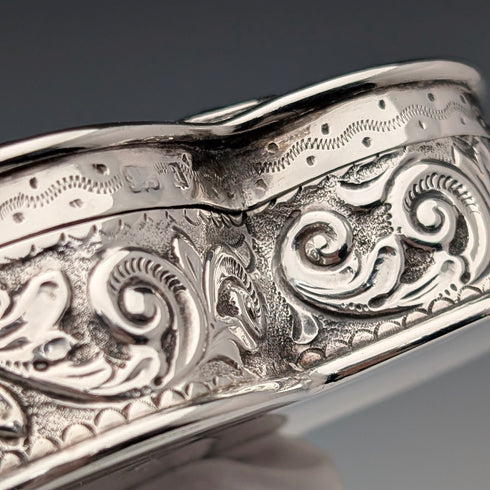 1900 年英國古董純銀戒指盒 103 克約翰愛德華威爾莫特