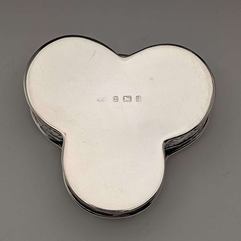 1900 British antique sterling silver ring box 103g John Edward Wilmot