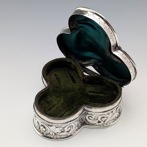 1900 年英國古董純銀戒指盒 103 克約翰愛德華威爾莫特