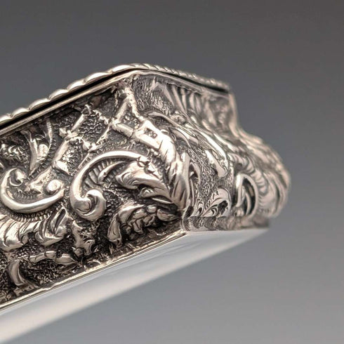 1895 British antique sterling silver box 75g Henry Charles Freeman