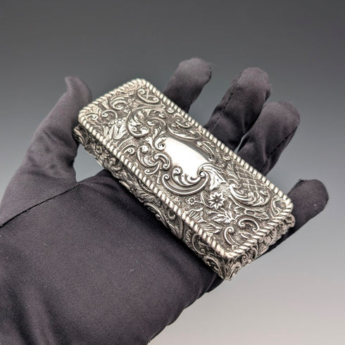 1895 年英國古董純銀盒 75 克亨利查爾斯弗里曼