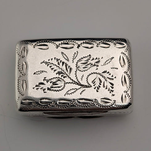 1833年 英国アンティーク 純銀製 ヴィネグレット Thomas Shaw