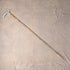 1902 British antique pure silver clutch handle walking stick 88cm J Howell & Co.
