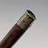 1902 British antique pure silver clutch handle walking stick 88cm J Howell & Co.