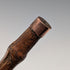 1901 British antique bamboo shaft L-shaped antler handle pure silver decoration walking stick 81cm