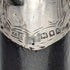 1923 British antique gentleman's curved handle pure silver decorated walking stick, 94cm, Kendall & Sons