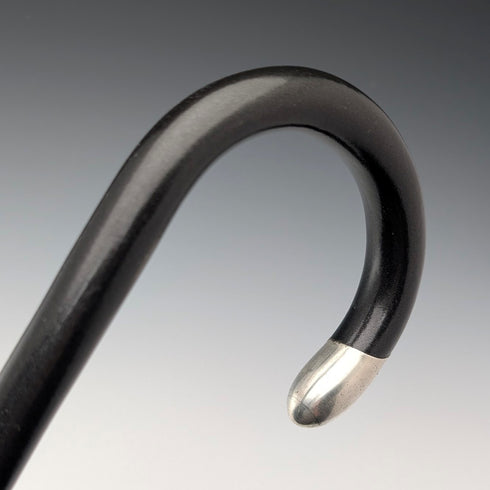 1919 年英國古董男士彎柄純銀裝飾手杖 91 公分 Henry Tracy&Sons