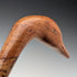 Vintage Brown Shaft Duck Head Handle Travel Walking Stick 91cm