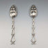 Late 19th Century British Antique Silver Plate Berry Spoons Pair in Case