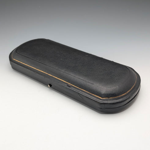 Late 19th Century British Antique Silver Plate Berry Spoons Pair Walker & Hall with Case