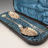 Late 19th Century British Antique Silver Plate Berry Spoons Pair Walker & Hall with Case