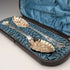 Late 19th Century British Antique Silver Plate Berry Spoons Pair Walker & Hall with Case