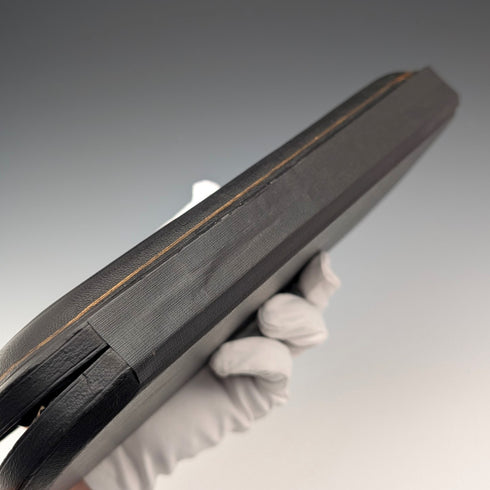 Late 19th Century British Antique Silver Plate Berry Spoons Pair Walker & Hall with Case