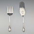 Late 19th Century British Antique Silver Plate Serving Cutlery Pair in ABS Case