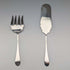 Late 19th Century British Antique Silver Plate Serving Cutlery Pair in ABS Case