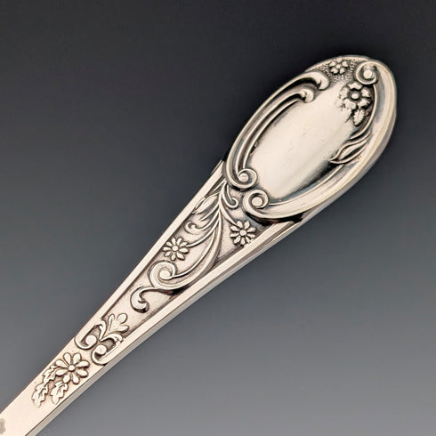 19世紀後半 英国アンティーク シルバープレート製  サービングカトラリーペア ABS ケース入