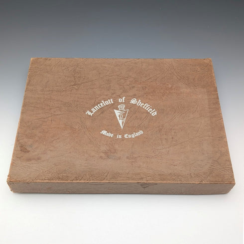 British Vintage Antler Handle Steak Cutlery Set of 6 Pairs Lancelott of Sheffield