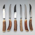 British Vintage Antler Handle Steak Cutlery Set of 6 Pairs Lancelott of Sheffield