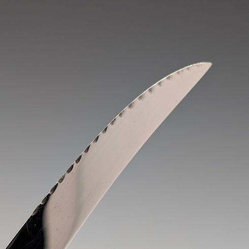 British Vintage Antler Handle Steak Cutlery Set of 6 Pairs Lancelott of Sheffield