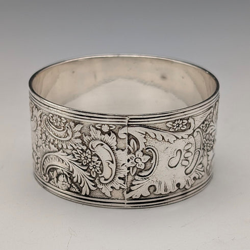 英国アンティーク シルバープレート製 ナプキンリング 6個セット