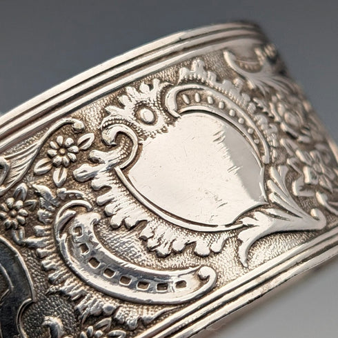 英国アンティーク シルバープレート製 ナプキンリング 6個セット