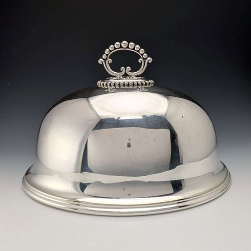 英国アンティーク シルバープレート製 小型クロッシュ Mappin&Webb