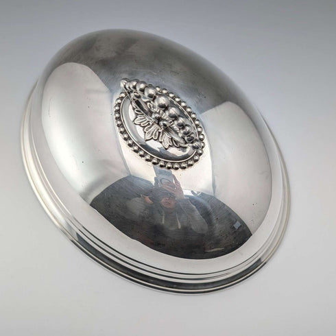 英国アンティーク シルバープレート製 小型クロッシュ Mappin&Webb