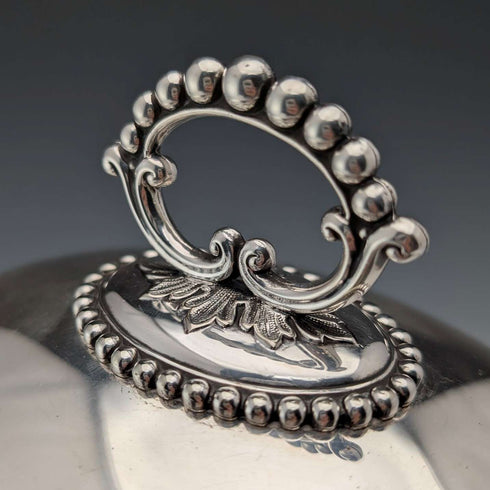英国アンティーク シルバープレート製 小型クロッシュ Mappin&Webb