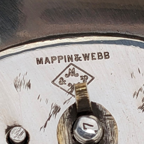 Antique British silver plate small cloche Mappin & Webb