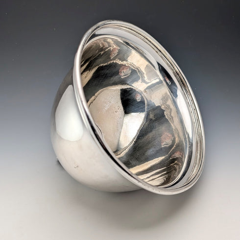 Antique British silver plate small cloche Mappin & Webb