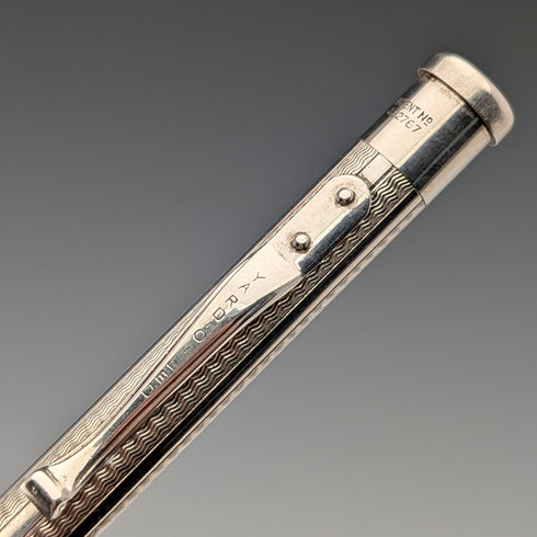 英國 Vintage Yard O 紅色卷銀自動鉛筆