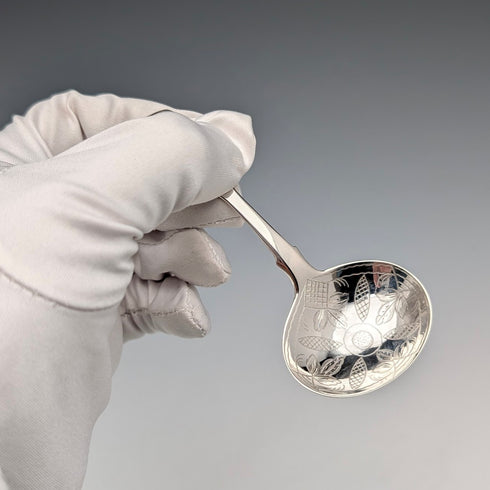 1834年 英国アンティーク 純銀製 ティーキャディースプーン John, Henry&Charles Lias