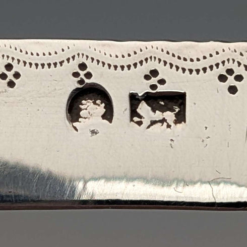 Antique British white mother-of-pearl handle double blade penknife
