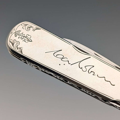 1958 British Vintage Sterling Silver Handle Multi-Tool by George Ibberson