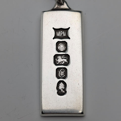 1977 年英國純銀禧年錠吊墜 28 克帶項鍊 MPM